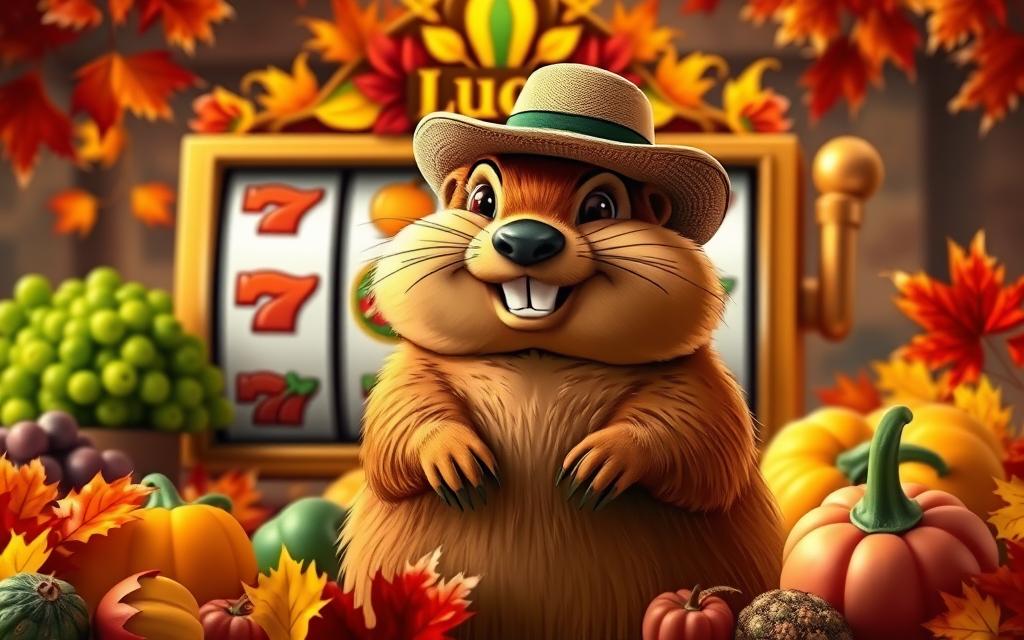 ตัวตุ่นในเกมสล็อต Groundhog Harvest